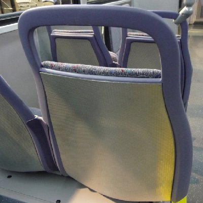 Bus seat back